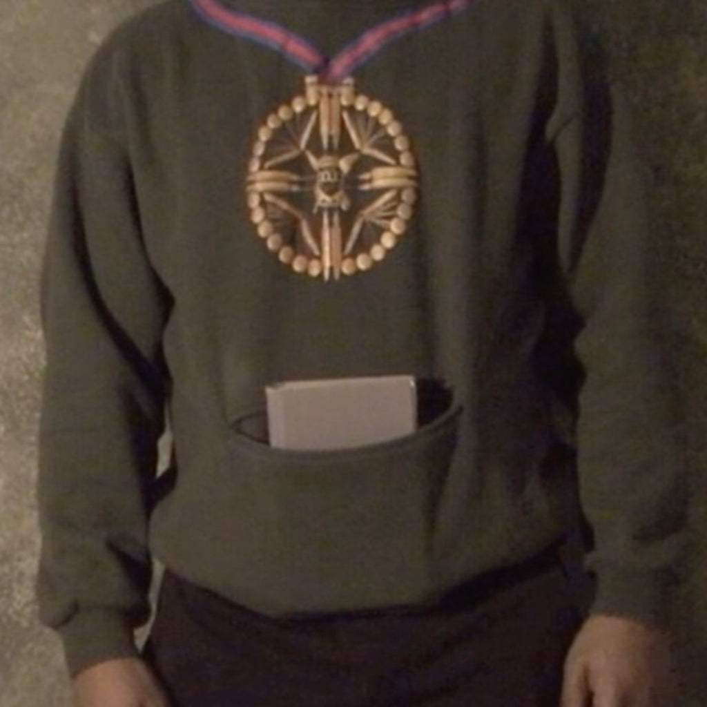 Green “Gold Medal” Kangaroo hoodie  image 0